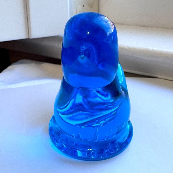 ๐ Beautiful Vintage 2009 Leo Ward Blue Bird of Happiness Glass Figurine ๐ - Picture 5 of 16